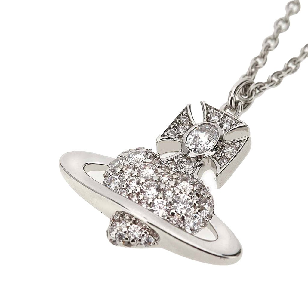 Vivienne Westwood Agnatha Bas Relief PendantJewelleryVivienne WestwoodDPUS Designer Outlet8053195154913Platinum/White CzVivienne Westwood Agnatha Bas Relief Pendant