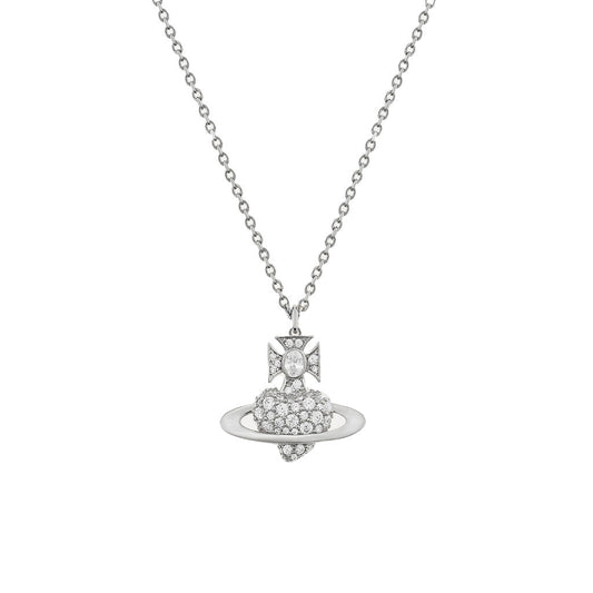 Vivienne Westwood Agnatha Bas Relief PendantJewelleryVivienne WestwoodDPUS Designer Outlet8053195154913Platinum/White CzVivienne Westwood Agnatha Bas Relief Pendant
