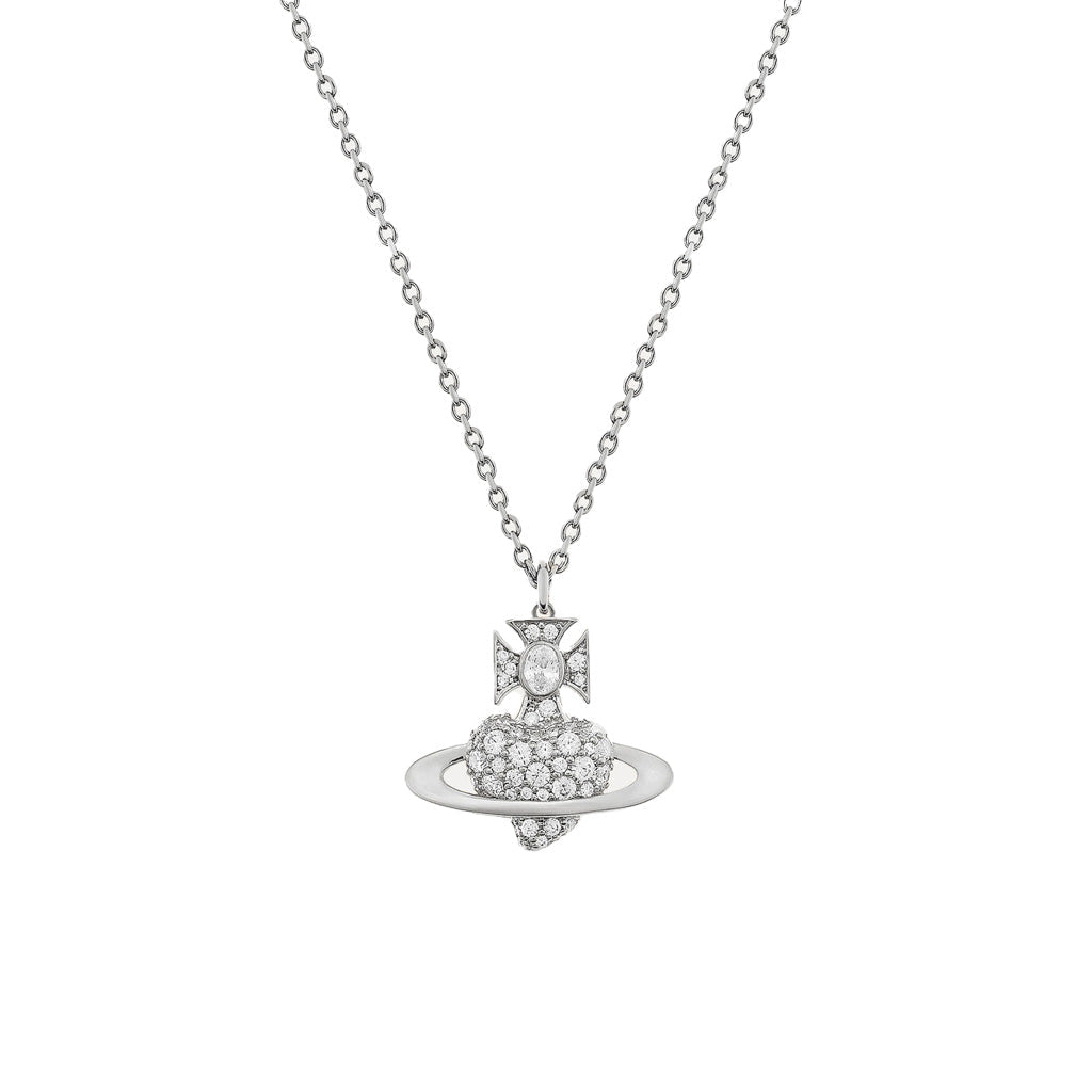 Vivienne Westwood Agnatha Bas Relief PendantJewelleryVivienne WestwoodDPUS Designer Outlet8053195154913Platinum/White CzVivienne Westwood Agnatha Bas Relief Pendant