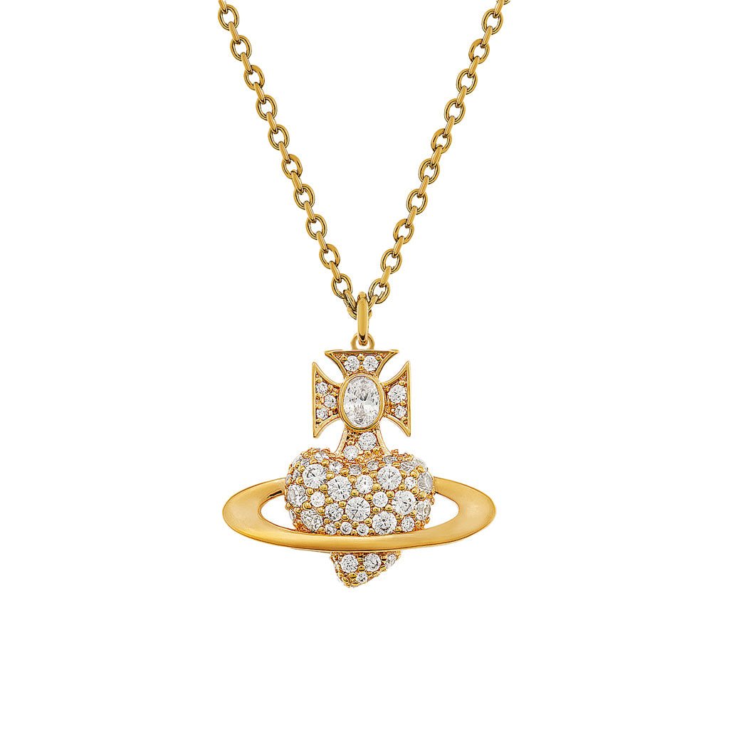 Vivienne Westwood Agnatha Bas Relief PendantJewelleryVivienne WestwoodDPUS Designer Outlet8053195229703Gold/White CzVivienne Westwood Agnatha Bas Relief Pendant