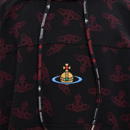 Vivienne Westwood All Over Orb Hoodie in Black/ RedVivienne WestwoodDPUS Designer Outlet165169501567XXSVivienne Westwood All Over Orb Hoodie in Black/ Red