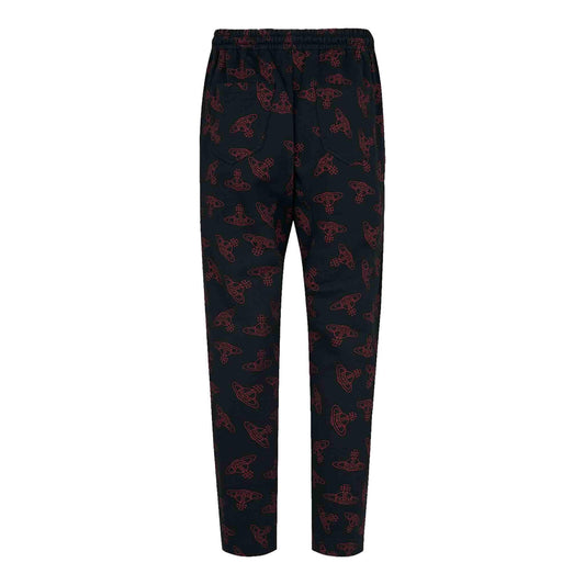 Vivienne Westwood All Over Orb Joggers in Black/Red