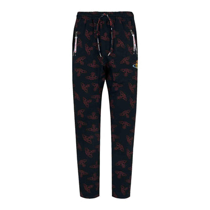 Vivienne Westwood All Over Orb Joggers in Black/Red