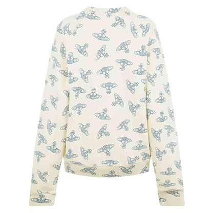 Vivienne Westwood All Over Orb Sweatshirt in Cream