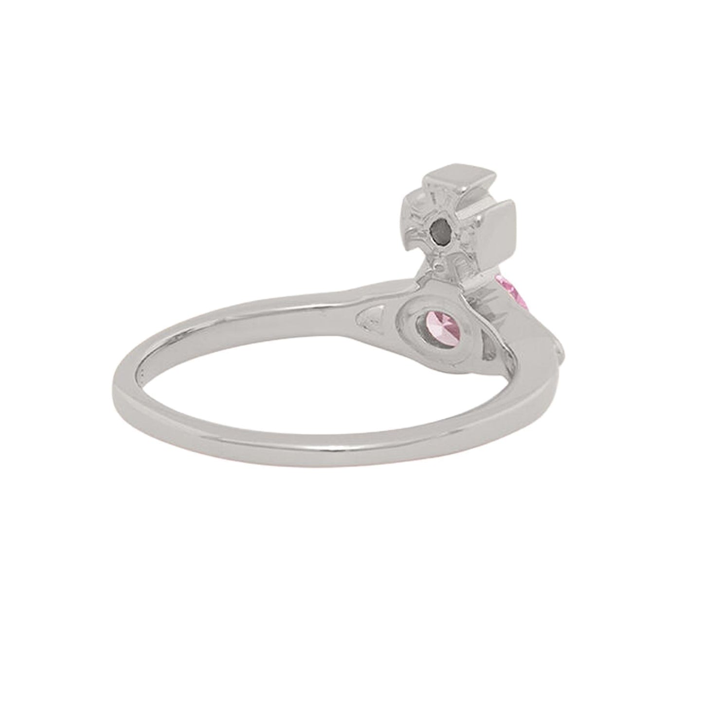 Vivienne Westwood Allie Ring in Platinum / Pink CzJewelleryVivienne WestwoodDPUS Designer Outlet8053195227181SVivienne Westwood Allie Ring in Platinum / Pink Cz