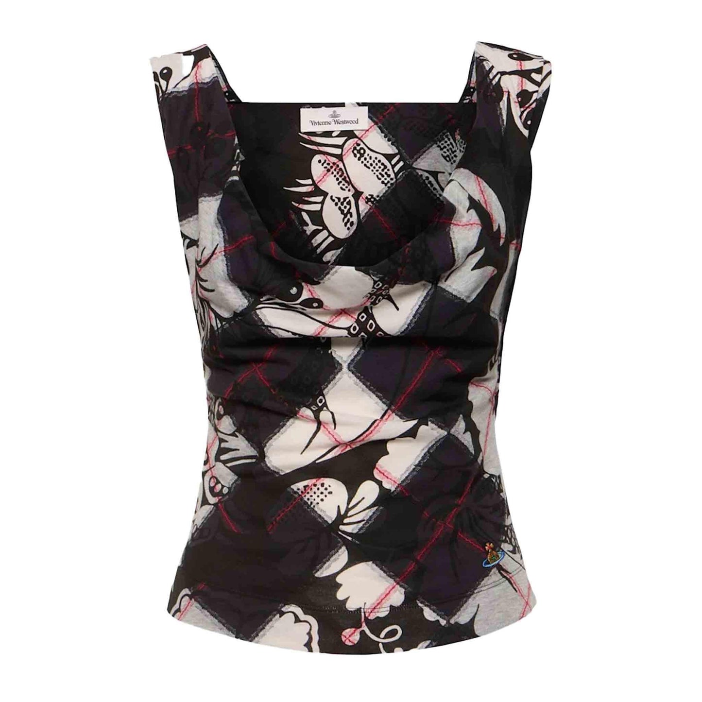 Vivienne Westwood Anna Top in Black/Red