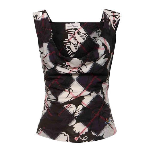 Vivienne Westwood Anna Top in Black/Red