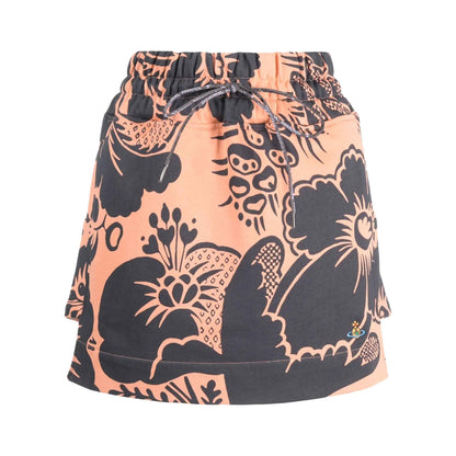 Vivienne Westwood Aramis Floral Skirt in Orange