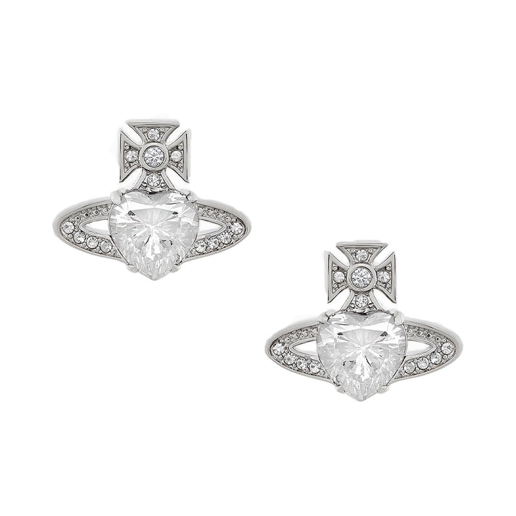 [Vivienne Westwood] Ariella EarringsJewelleryVivienne WestwoodDPUS Designer Outlet6201031T-02P169-CN-AW22-P1698050889277620Platinum / White Cz / Crystal Crystal[Vivienne Westwood] Ariella Earrings