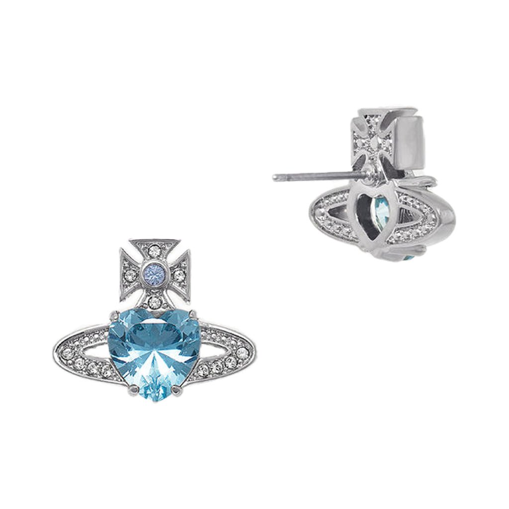 [Vivienne Westwood] Ariella EarringsJewelleryVivienne WestwoodDPUS Designer Outlet6201031T-02P649--AW25-P6498053195237418Platinum/Aquamarine Cz/Light Sapphire,Bl[Vivienne Westwood] Ariella Earrings
