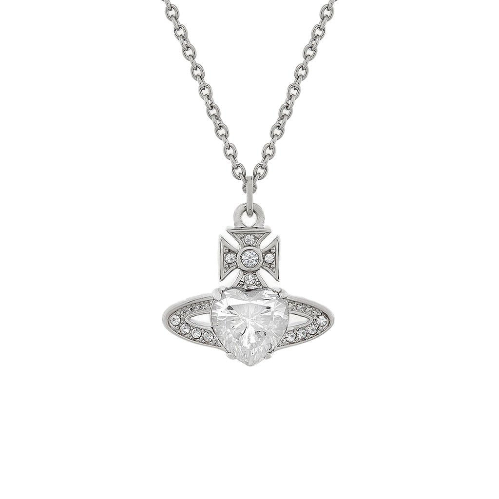 [Vivienne Westwood] Ariella PendantJewelleryVivienne WestwoodDPUS Designer Outlet6302038Y-02P169-CN-AW22-P1698050889278849Platinum / White Cz / Crystal Crystal[Vivienne Westwood] Ariella Pendant