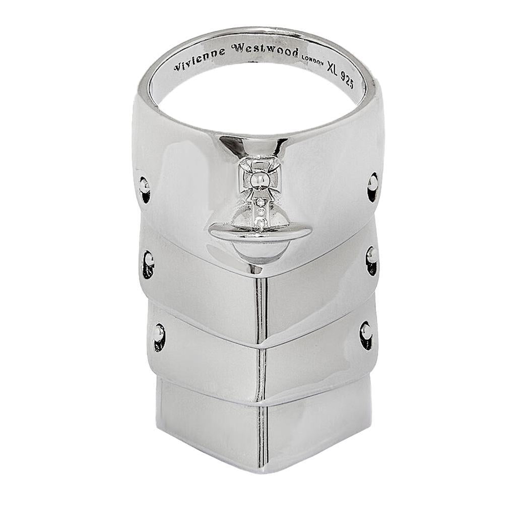 Vivienne Westwood Armour Ring in Platinum – DPUS Designer Outlet