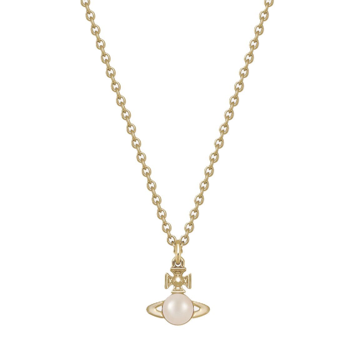 Vivienne Westwood Balbina PendantJewelleryVivienne WestwoodDPUS Designer Outlet8050889134633Platinum/Cream PearlVivienne Westwood Balbina Pendant