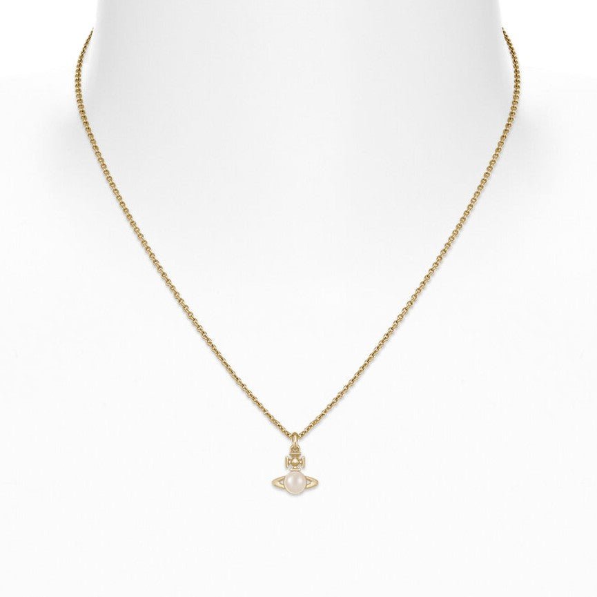 Vivienne Westwood Balbina PendantJewelleryVivienne WestwoodDPUS Designer Outlet8050889134633Platinum/Cream PearlVivienne Westwood Balbina Pendant