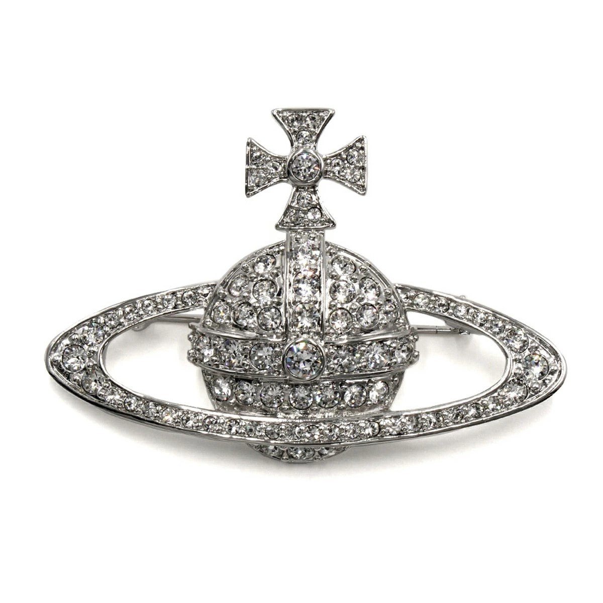 [Vivienne Westwood] Bas Relief BroochJewelleryVivienne WestwoodDPUS Designer Outlet8050889135081Platinum/Crystal Crystal[Vivienne Westwood] Bas Relief Brooch