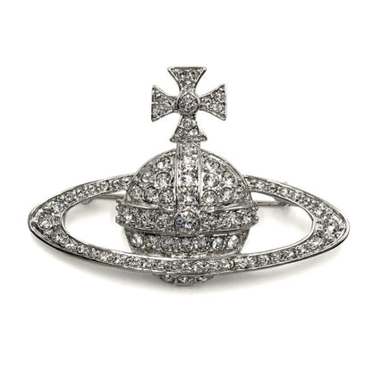 [Vivienne Westwood] Bas Relief BroochJewelleryVivienne WestwoodDPUS Designer Outlet8050889135081Platinum/Crystal Crystal[Vivienne Westwood] Bas Relief Brooch