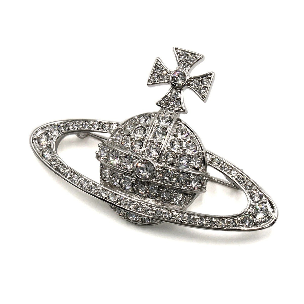 [Vivienne Westwood] Bas Relief BroochJewelleryVivienne WestwoodDPUS Designer Outlet8050889135081Platinum/Crystal Crystal[Vivienne Westwood] Bas Relief Brooch