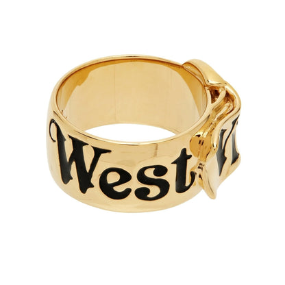 Vivienne Westwood Belt Ring in Gold / Black EnamelJewelleryDPUS Designer OutletDPUS Designer Outlet8050889867531SVivienne Westwood Belt Ring in Gold / Black Enamel