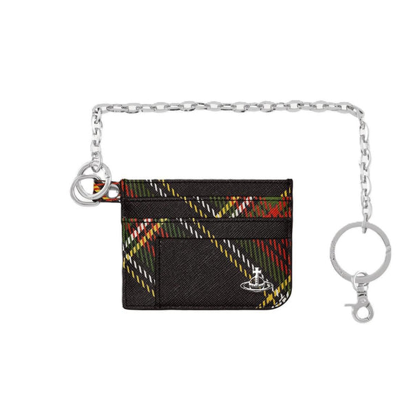 Vivienne Westwood Card Holder Flat Chain in Chelsea Tartan – DPUS