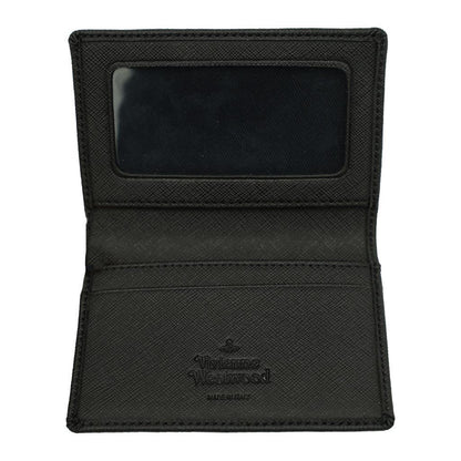 Vivienne Westwood Card Holder in Black 3D OrbCardholdersVivienne WestwoodDPUS Designer Outlet8053195236411Vivienne Westwood Card Holder in Black 3D Orb