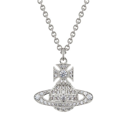 Vivienne Westwood Carmela Bas Relief PendantJewelleryVivienne WestwoodDPUS Designer Outlet8050889641759Platinum/White CzVivienne Westwood Carmela Bas Relief Pendant