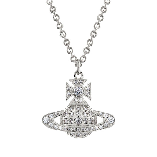 Vivienne Westwood Carmela Bas Relief PendantJewelleryVivienne WestwoodDPUS Designer Outlet8050889641759Platinum/White CzVivienne Westwood Carmela Bas Relief Pendant