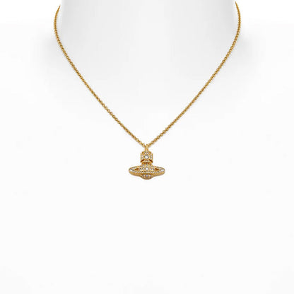 Vivienne Westwood Carmela Bas Relief PendantJewelleryVivienne WestwoodDPUS Designer Outlet8050889641766Gold/White CzVivienne Westwood Carmela Bas Relief Pendant