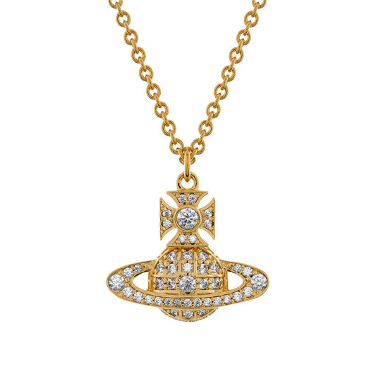 Vivienne Westwood Carmela Bas Relief PendantJewelleryVivienne WestwoodDPUS Designer Outlet8050889641766Gold/White CzVivienne Westwood Carmela Bas Relief Pendant