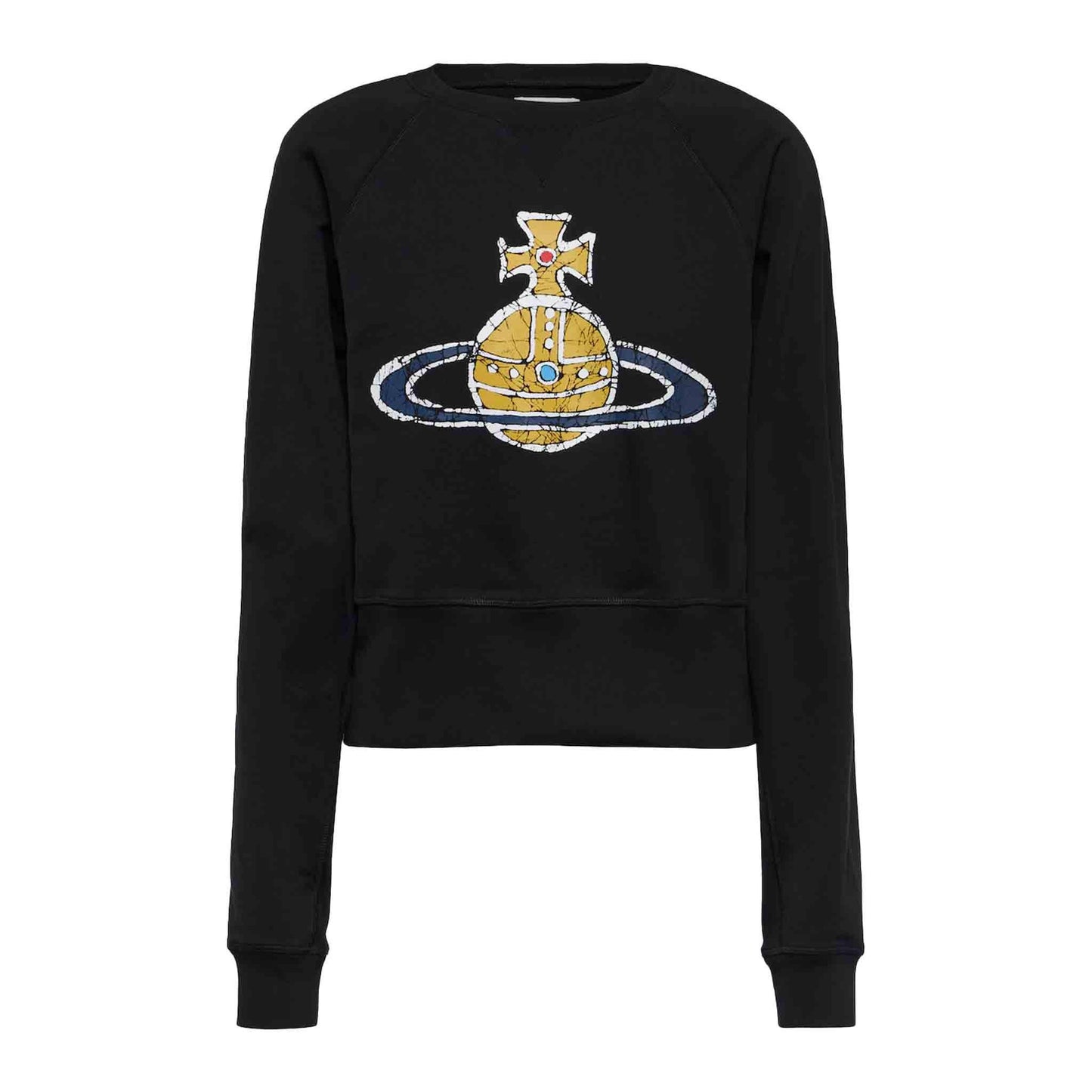 Vivienne Westwood Cropped Time Machine Sweatshirt in Black