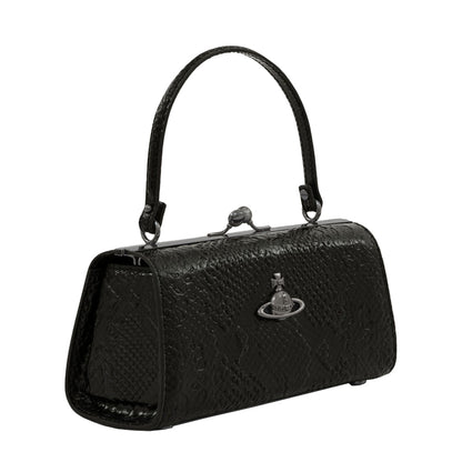 [Vivienne Westwood] Doll Xl Frame PurseBagsVivienne WestwoodDPUS Designer Outlet8053195383382Black Python Effect[Vivienne Westwood] Doll Xl Frame Purse