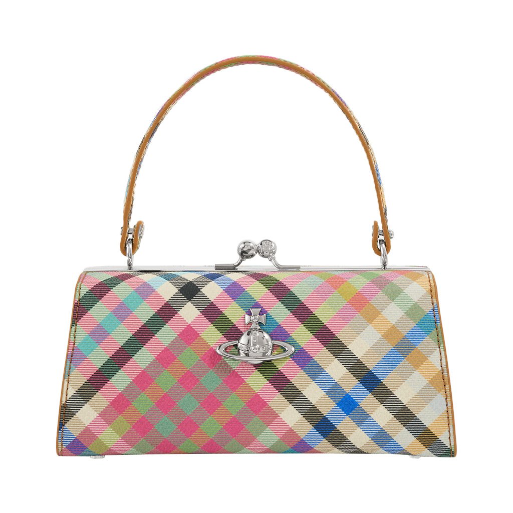 [Vivienne Westwood] Doll Xl Frame PurseBagsVivienne WestwoodDPUS Designer Outlet8053195383474Heather Grey Plaid[Vivienne Westwood] Doll Xl Frame Purse