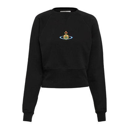 Vivienne Westwood Embroidered Centre Orb Raglan Cropped SweatshirtSweatshirtsVivienne WestwoodDPUS Designer Outlet044364952520Black2XSVivienne Westwood Embroidered Centre Orb Raglan Cropped Sweatshirt