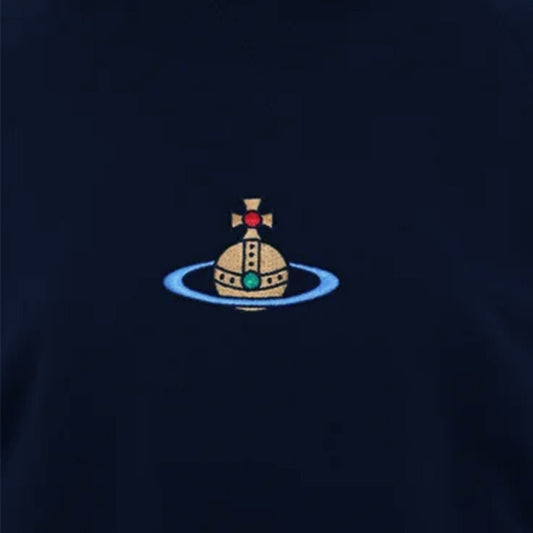Vivienne Westwood Embroidered Centre Orb Raglan Cropped SweatshirtSweatshirtsVivienne WestwoodDPUS Designer Outlet044362269873Navy2XSVivienne Westwood Embroidered Centre Orb Raglan Cropped Sweatshirt