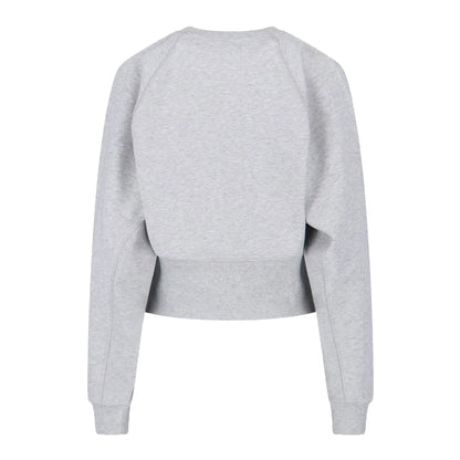 Vivienne Westwood Embroidered Centre Orb Raglan Cropped SweatshirtSweatshirtsVivienne WestwoodDPUS Designer Outlet044366048450Grey MelangeXSVivienne Westwood Embroidered Centre Orb Raglan Cropped Sweatshirt