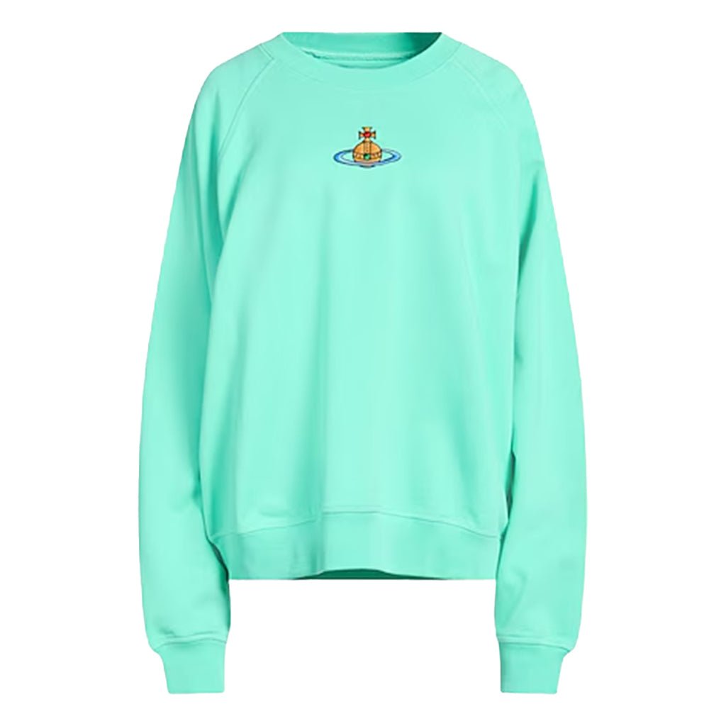 Vivienne Westwood Embroidered Centre Orb Raglan SweatshirtSweatshirtsVivienne WestwoodDPUS Designer Outlet044362453845Mint GreenSVivienne Westwood Embroidered Centre Orb Raglan Sweatshirt