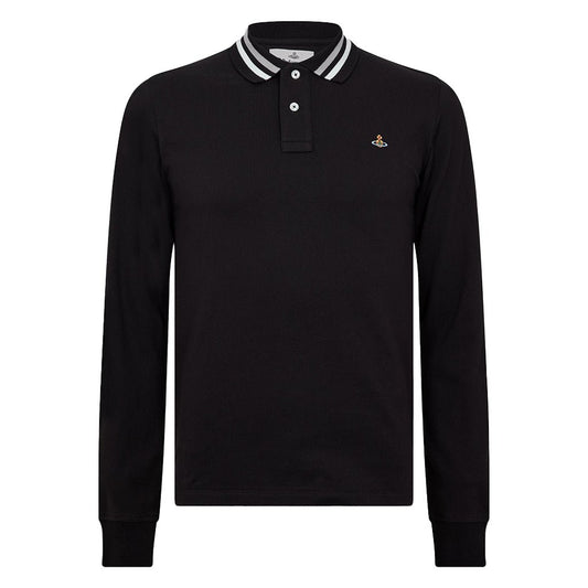 Vivienne Westwood Embroidered Logo Piqué Cotton Long Sleeve Polo ShirtShirtVivienne WestwoodDPUS Designer OutletBlackXSVivienne Westwood Embroidered Logo Piqué Cotton Long Sleeve Polo Shirt