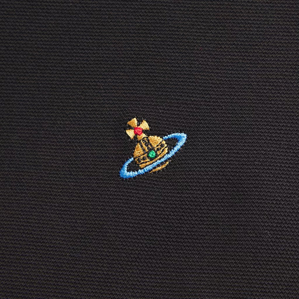 Vivienne Westwood Embroidered Logo Piqué Cotton Polo ShirtT-ShirtVivienne WestwoodDPUS Designer Outlet044369579128BlackSVivienne Westwood Embroidered Logo Piqué Cotton Polo Shirt