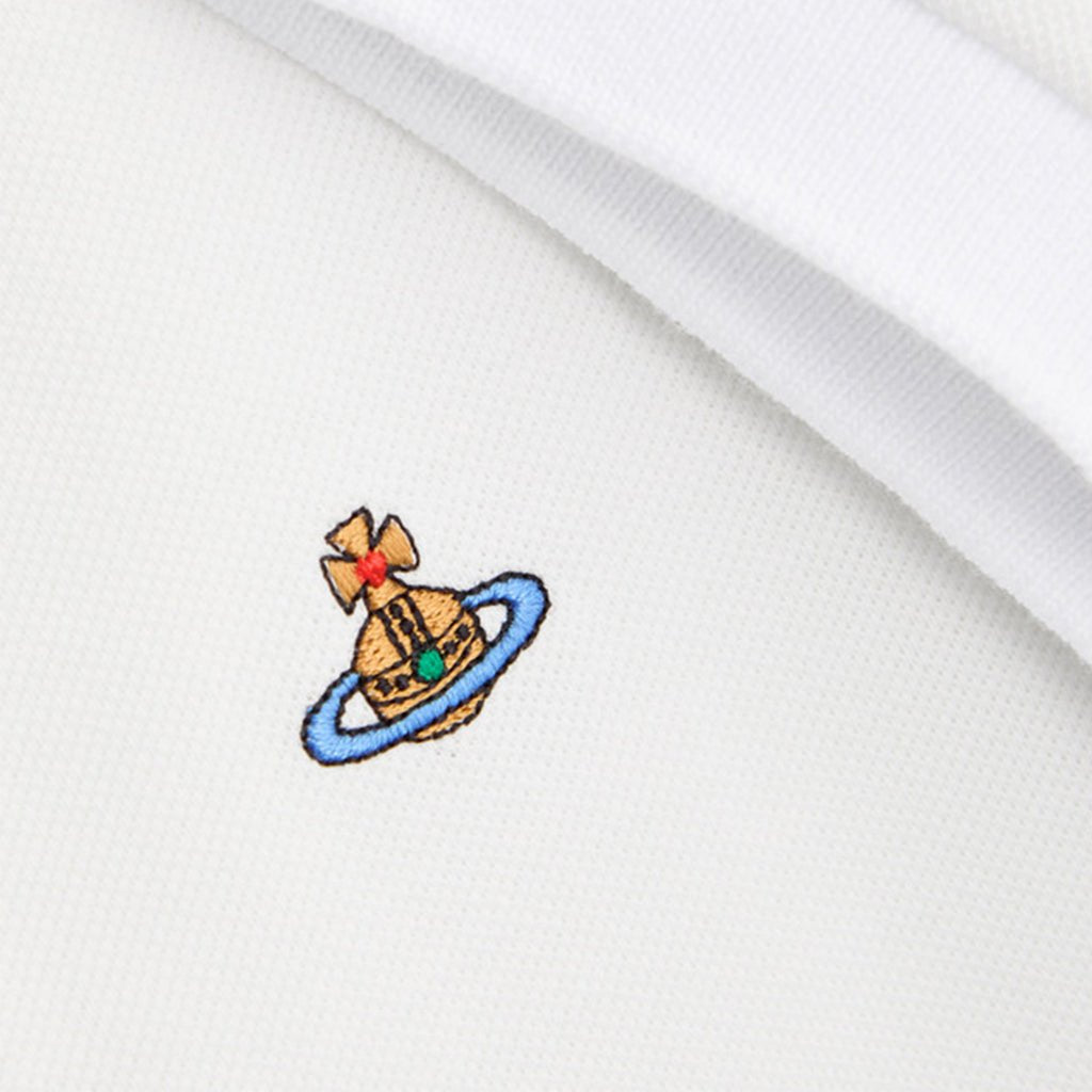 Vivienne Westwood Embroidered Logo Piqué Cotton Polo ShirtT-ShirtVivienne WestwoodDPUS Designer Outlet044362869509WhiteXSVivienne Westwood Embroidered Logo Piqué Cotton Polo Shirt