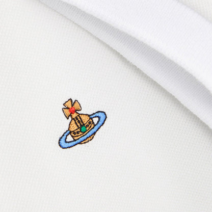 Vivienne Westwood Embroidered Logo Piqué Cotton Polo ShirtT-ShirtVivienne WestwoodDPUS Designer Outlet044362869509WhiteXSVivienne Westwood Embroidered Logo Piqué Cotton Polo Shirt