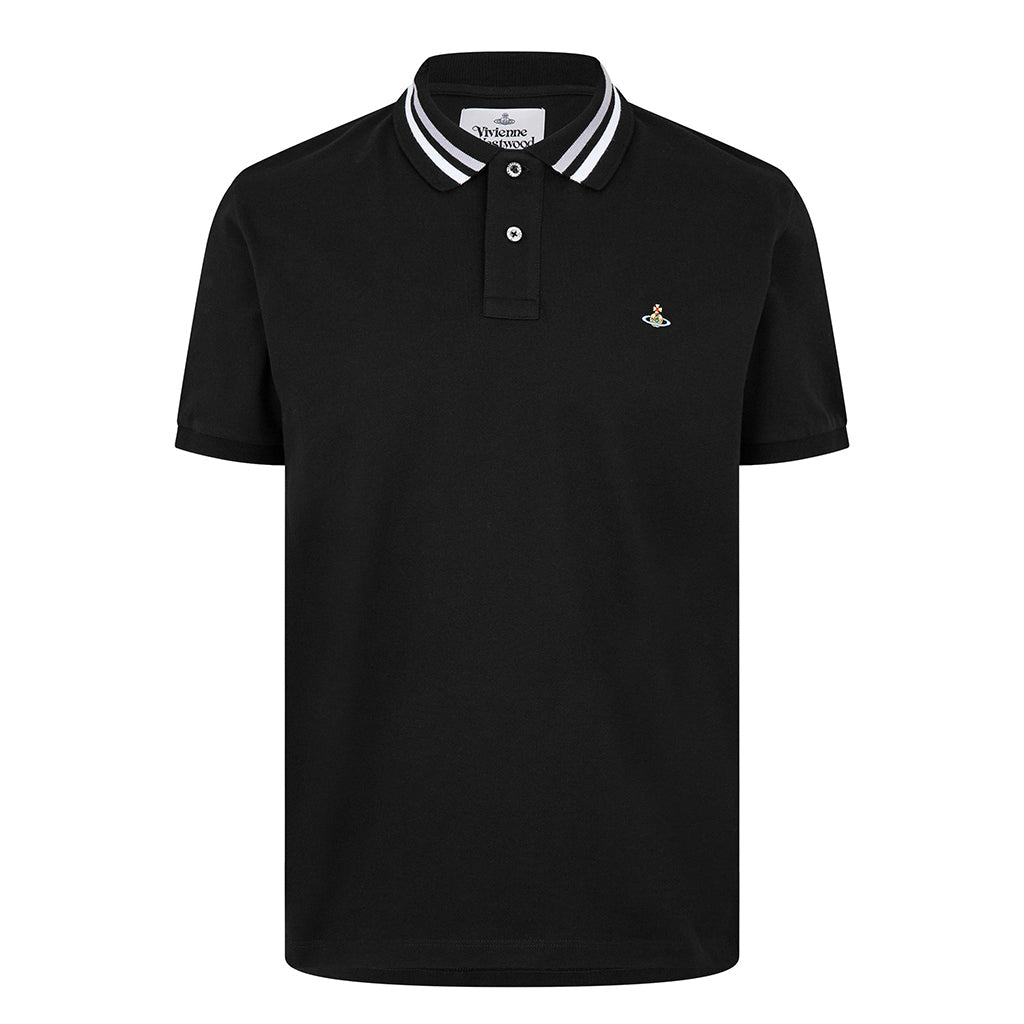 Vivienne Westwood Embroidered Logo Piqué Cotton Polo ShirtT-ShirtVivienne WestwoodDPUS Designer Outlet044369579128BlackSVivienne Westwood Embroidered Logo Piqué Cotton Polo Shirt