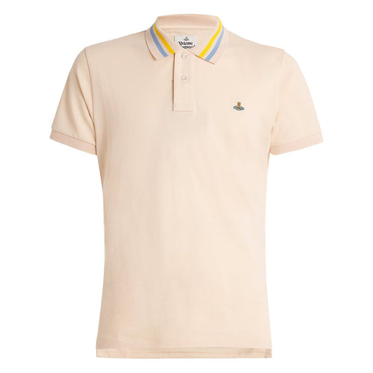 Vivienne Westwood Embroidered Logo Piqué Cotton Polo ShirtT-ShirtVivienne WestwoodDPUS Designer Outlet044367449836PeachSVivienne Westwood Embroidered Logo Piqué Cotton Polo Shirt