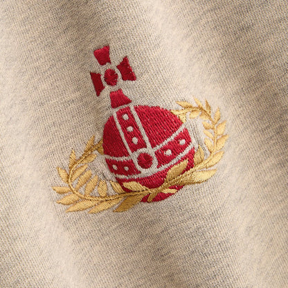 Vivienne Westwood Embroidered Orb Crest Raglan SweatshirtSweatshirtsVivienne WestwoodDPUS Designer Outlet044363816960Heather Grey2XSVivienne Westwood Embroidered Orb Crest Raglan Sweatshirt