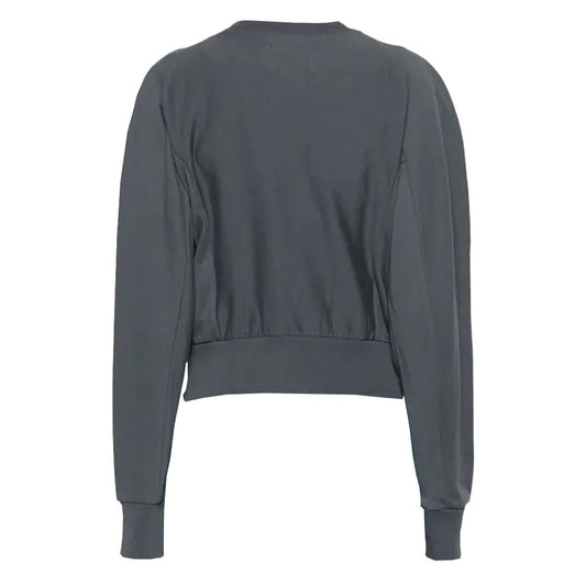 Vivienne Westwood Embroidered Orb Cropped SweatshirtSweatshirtsVivienne WestwoodDPUS Designer Outlet044361853806GreySVivienne Westwood Embroidered Orb Cropped Sweatshirt