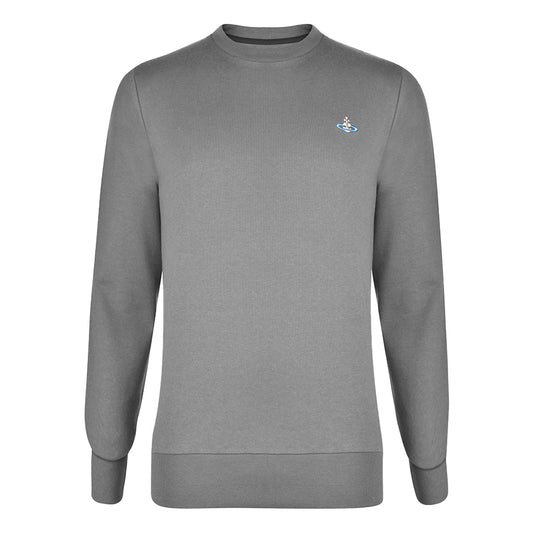 Vivienne Westwood Embroidered Silver Orb Classic SweatshirtSweatshirtsVivienne WestwoodDPUS Designer Outlet044364894653GreyXLVivienne Westwood Embroidered Silver Orb Classic Sweatshirt