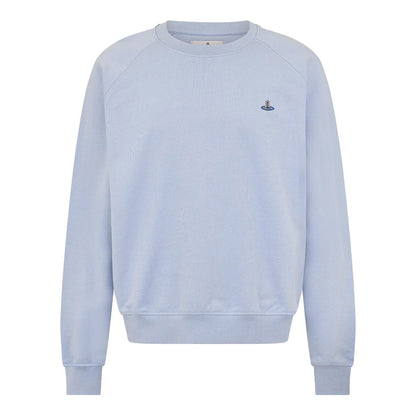 Vivienne Westwood Embroidered Silver Orb Raglan SweatshirtSweatshirtsVivienne WestwoodDPUS Designer Outlet044363884440Pastel BlueLVivienne Westwood Embroidered Silver Orb Raglan Sweatshirt