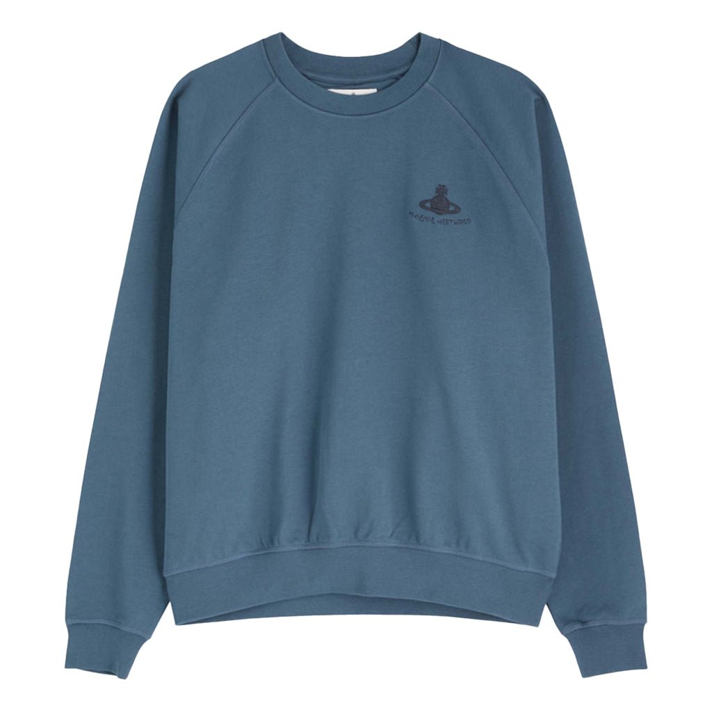 Vivienne Westwood Embroidered Tonal Orb Raglan SweatshirtSweatshirtsVivienne WestwoodDPUS Designer Outlet044364832549BlueXSVivienne Westwood Embroidered Tonal Orb Raglan Sweatshirt