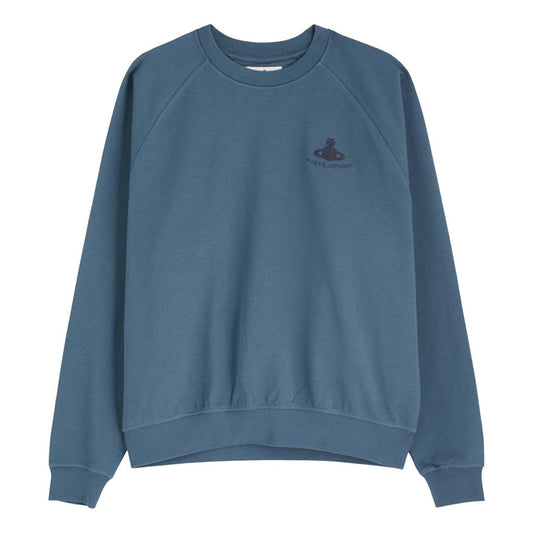 Vivienne Westwood Embroidered Tonal Orb Raglan SweatshirtSweatshirtsVivienne WestwoodDPUS Designer Outlet044364832549BlueXSVivienne Westwood Embroidered Tonal Orb Raglan Sweatshirt