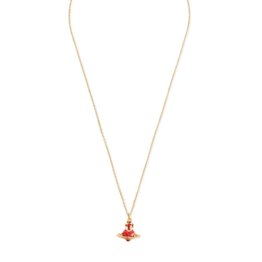Vivienne Westwood Fabianna Bas Relief PendantJewelleryVivienne WestwoodDPUS Designer Outlet8053195435920Gold/Red EnamelVivienne Westwood Fabianna Bas Relief Pendant