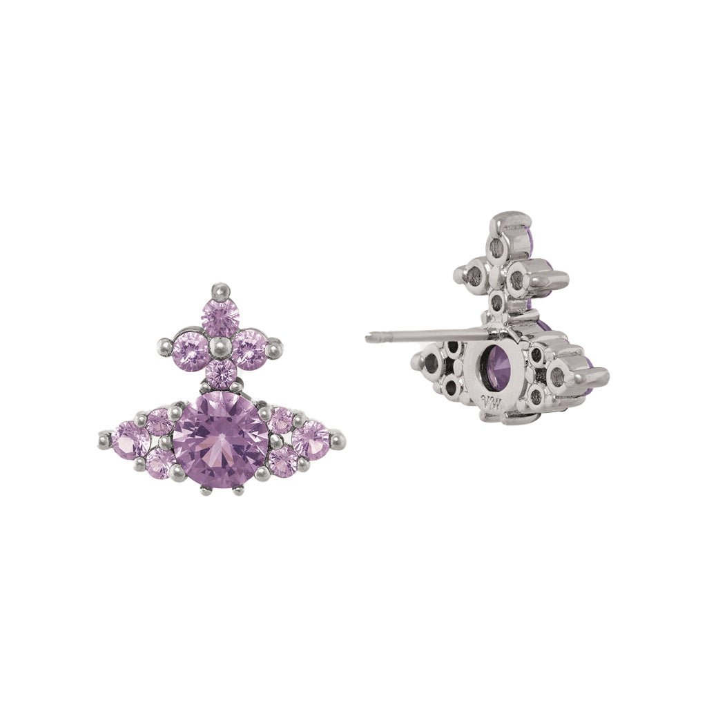 [Vivienne Westwood] Feodorita EarringsJewelleryVivienne WestwoodDPUS Designer Outlet62010388-02P250--SS26-P2508053195437436Platinum / Lavender Cz[Vivienne Westwood] Feodorita Earrings