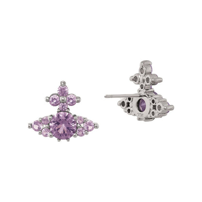 [Vivienne Westwood] Feodorita EarringsJewelleryVivienne WestwoodDPUS Designer Outlet62010388-02P250--SS26-P2508053195437436Platinum / Lavender Cz[Vivienne Westwood] Feodorita Earrings